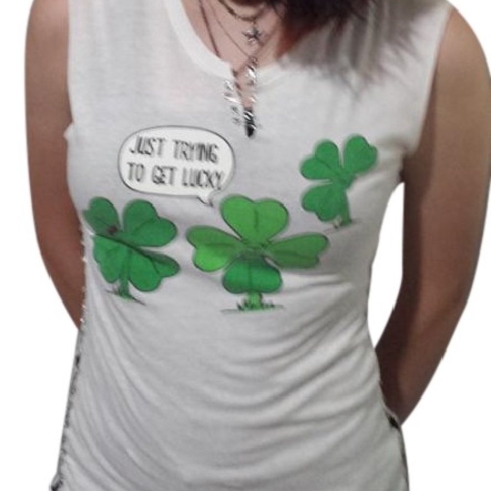 Revamped Clover Safety Pin Shirt - Xsmall